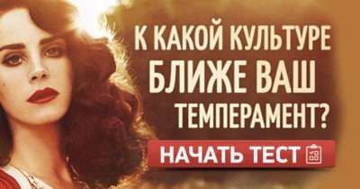 К какой стране ближе ваш темперамент?
