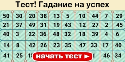 Тест! Воля случая или гадание на успех?