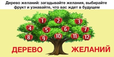 Дерево желаний: загадывайте желания, выбирайте фрукт и узнавайте, что вас ждет в будущем