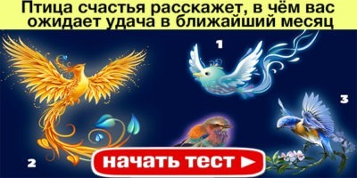 Попытайте счастье. Какую птицу счастья вы выберите.