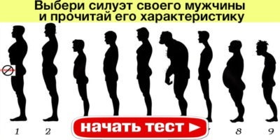 Выбери силуэт своего мужчины  и прочитай его характеристику