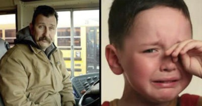 Водитель автобуса увидел, как маленький мальчик плачет. Узнав причину, он стал действовать немедленно