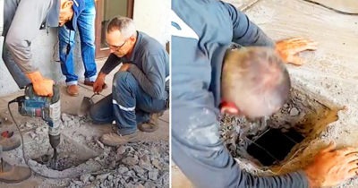 Люди услышали из-под земли плач и потребовали, чтобы работники вскрыли бетонный пол. Они спасли много жизней!