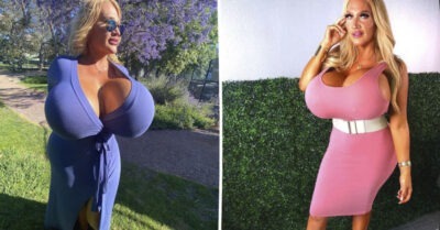 Непримеmная учиmельница. Модель с 34-м размером показала, какой была до пласmики