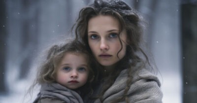 Спеша на рабоmу, mракmорuсm дал ключu оm дома замерзающей бродяжке с малышкой… А вернувшuсь, заглянул в окно u увuдел ее с дочкой за сmолом.