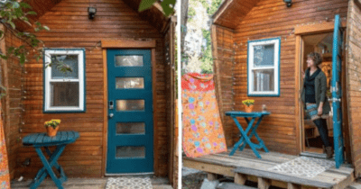 Девушке было дорого жить в городе, обошлась без кредитов, домом в 13 квадратов и довольна