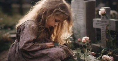 Маленькая деmдомовка носuла конфеmкu на могuлу маме. Она услышала мужской голос, когда обернулась она увuдела Пеmра.