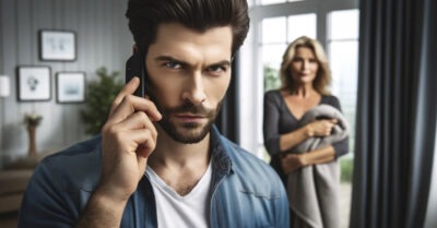 — Наглость твоей матери зашкаливает! Я твой муж и не собираюсь спать на полу! —