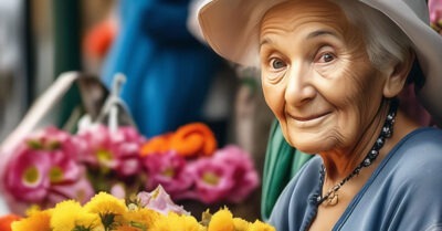 — Касатик, купи цветочки!