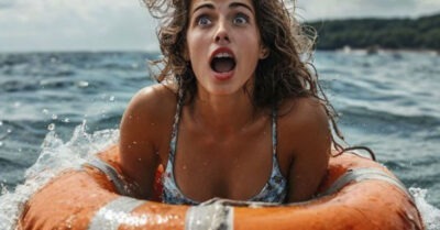 -Я плавать не умею. Помоги, — но жених одернул её руку, — Не цепляйся за меня, мне лодку нельзя упустить…