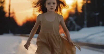 Мамин сожитель. Маленькая девочка без обуви бежала по обледеневшей деревенской дороге. 