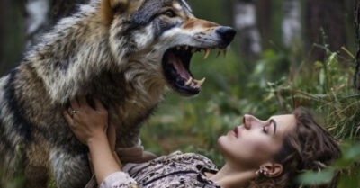 Ручной волк не давал похоронить юную хозяйку, никого не подпуская к ней