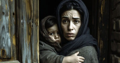 В отчаянии несчастная мать с ребенком на руках приехала в бабушкин дом. Однажды она наткнулась на необычную находку в сугробе