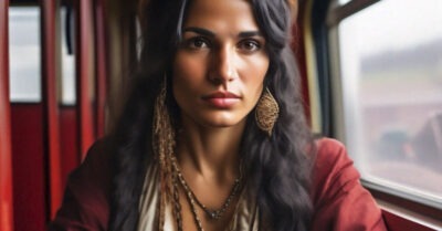 Цыганка в поезде. — А тебе гадать не о чем, Ты уже умер.