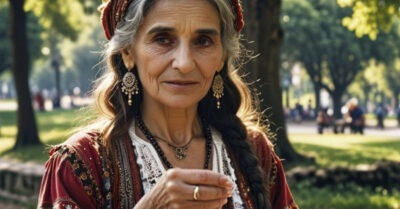 Я хотела убежать от цыганки, но не могла двинуться с места, какая-то сила держала меня.