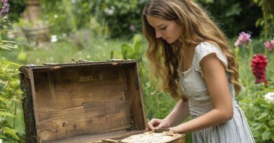 Маша открыла старинный сундук своего дедушки и не поверила своим глазам