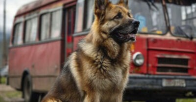 Пес месяц встречал все автобусы из города. Но когда узнали что произошло