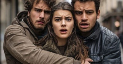 Она торопилась на маршрутку. На дороге её затормозили четыре парня и пихнули в свою машину.