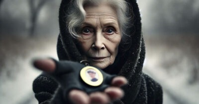 На вокзале ко мне подошла женщина в чёрном и произнесла: Возьми этот кулон, он принадлежал твоей настоящей матери