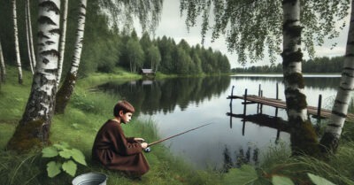 «Ничейный я, нет у меня родителей» — тихонечко промолвил мальчуган с самодельной удочкой