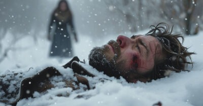 «Мама… прости…» – зашептал он одними губами, но голос его испарился в завываниях зимнего ветра