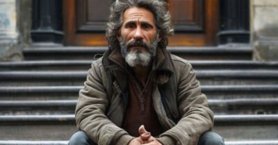 Сын увидел, что погибший отец попрошайничает у церкви. От увиденного