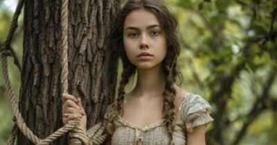 Сын лесника спешил домой из школы через лес, как вдруг нашел привязанную к дереву богачку… Ее история его поразила!