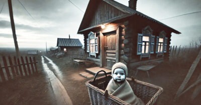 В дверь постучали. На пороге был младенец и записка «Вы справитесь»