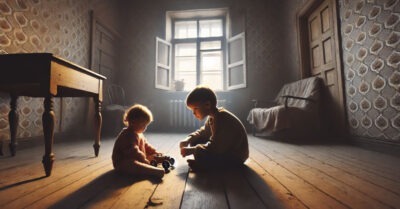 Брат присматривал за сестрой, пока мама работала. Но никто даже подумать не мог