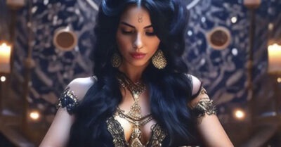 — У тебя есть какая-то вещица с покойника, где ее взяла, немедля отвечай! За спиной твоей парень юный стоит, дыра у него в груди…