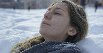 — Скорая нужна, — пробурчал он, вытащив из кармана мобильник. — Тут девчушка в сугробе лежит. Живая но молчит