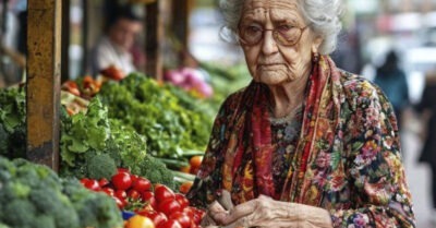 «Внучок, я просто смотрю» — жалобно ответила бабуля. Было понятно, что у неё нехватает денег