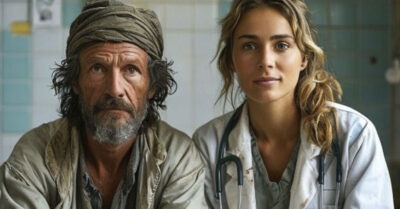 Фельдшер подобрала истощённого бомжа и лишилась дара речи, увидав его запястье.