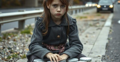 Девочка продавала варенье на автотрассе. Под обёрткой банки женщина нашла фото украденного ребёнка.