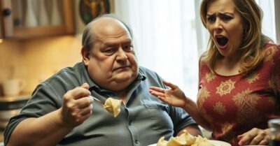 — Либо ты жирдяй садишься на диету, либо мы разводимся, я устала быть кухонной рабыней! — объявила я мужу.