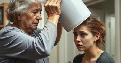 После того, как свекровь напялила на голову невестки помойное ведро, Лена решила, что хватит с нее