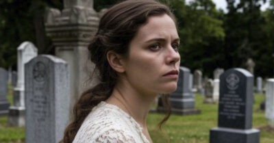 Муженёк привёз хворую жену на кладбище и предложил подобрать место для её могилки