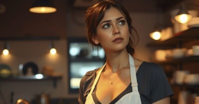 Явившись на родительское собрание к сыну в школу, хозяин кабака заметил в слезах посудницу из кухни.