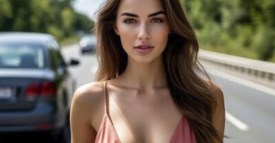 Подобрал на трассе незнакомку и отвез к медику. А спустя пару часов не мог поверить своим глазищам…