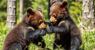 Мост через трясину.  Спасение медвежонка