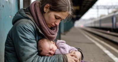 Ребёнок побирушки постоянно спал, и Мария надумала выяснить правду, что с ним произошло