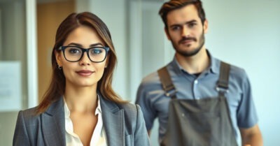 Решив испытать свою невесту, новый директор компании назначил её на должность начальницы, а сам притворился уборщиком…