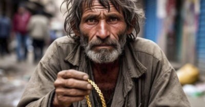 Жены не стало, и ресторан мужа банкротился. Но однажды явился забулдыга выменять золотой браслет на пищу