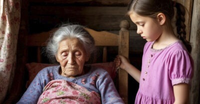 Он не ходит в детский сад, так как… ну, некому нас туда отвести. У нас ещё бабушка, но она… не встает с постели