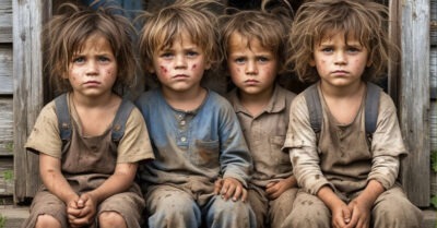 Под дверь дома мне подбросили четверых ребятишек.