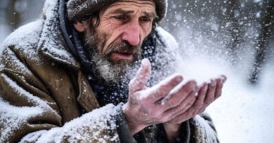 Медик скорой подобрала бродячего в пургу, а заведующая не разрешила, пришлось везти к себе домой