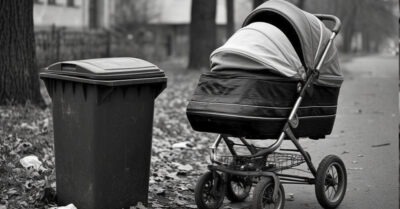 «Тсс… слышите, кто-то возится!» — послышались встревоженные голоса, когда прохожие приблизились к коляске у мусорного бака.