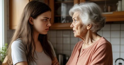 Отцепись от меня, чокнутая бабка! Только шагни — оставлю тебя без единого волоса!