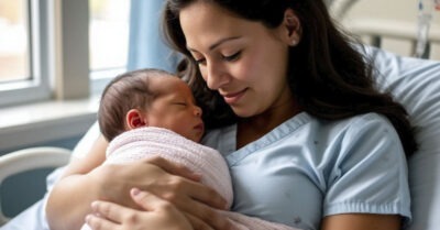 Ребёнок лежал без признаков жизни целых 60 минут… И вдруг, словно по волшебству, вздохнул — после того, как мама прижала его к себе.