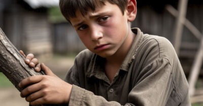 Узнав, что ребёнок родился калекой, его мать одиннадцать лет назад подала заявление об отказе от него. Санька лично видел этот документ.